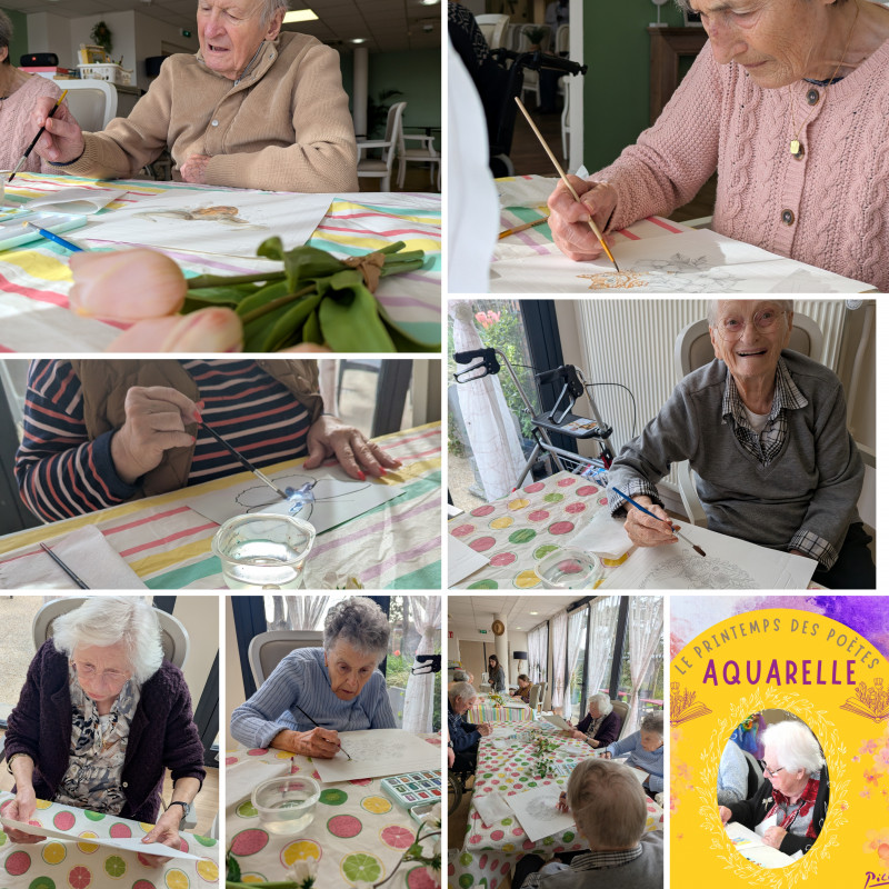 Couleurs et poésie : un atelier aquarelle inspiré par le Printemps des Poètes