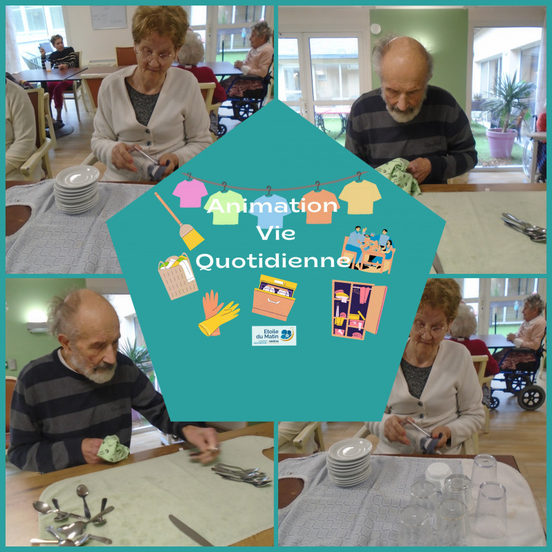 ANIMATION À L'UNITÉ PROTÉGÉE EN OCTOBRE :🧺 Ateliers de vie quotidienne : gestes qui rassemblent