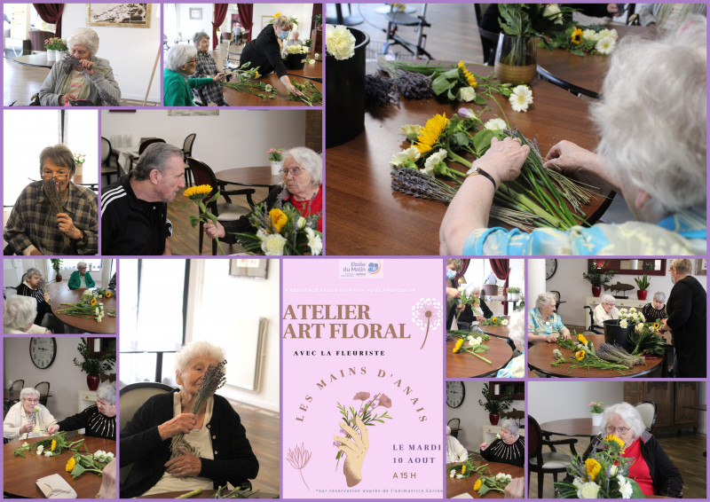 Semaine balades en Provence :Cours  “d' ART FLORAL ”