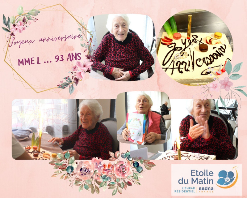 Joyeux anniversaire à Mme L pour ses 93 ans !!!