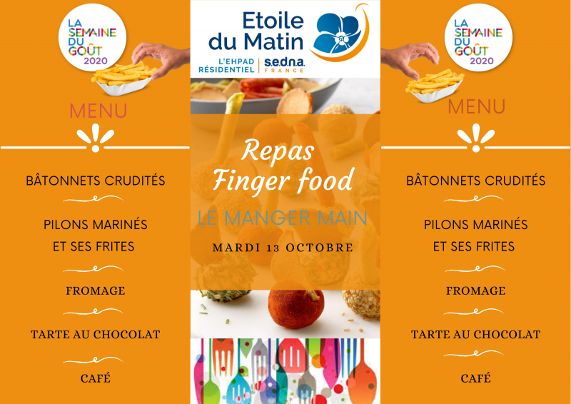 LA FINGER FOOD S’INVITE LORS DE NOTRE SEMAINE DU GOUT