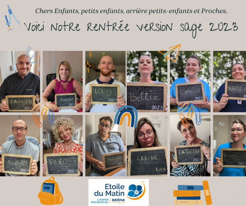 L'ANIMATION PHOTO  "SAGES ET PETITES CANAILLES" avec la version du personnel