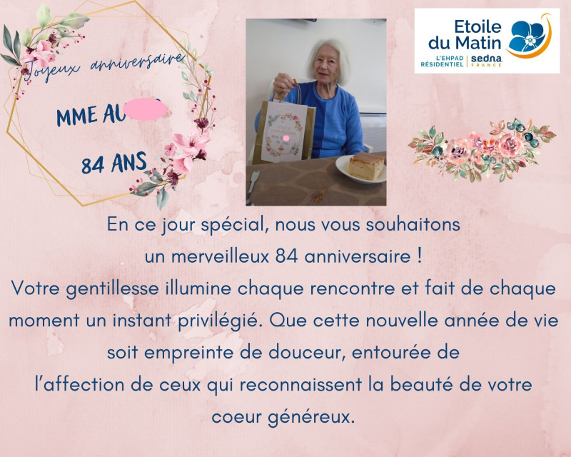 actualité EHPAD SEDNA