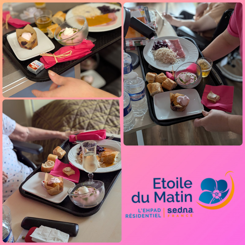 Un menu rose, savoureux et partagé