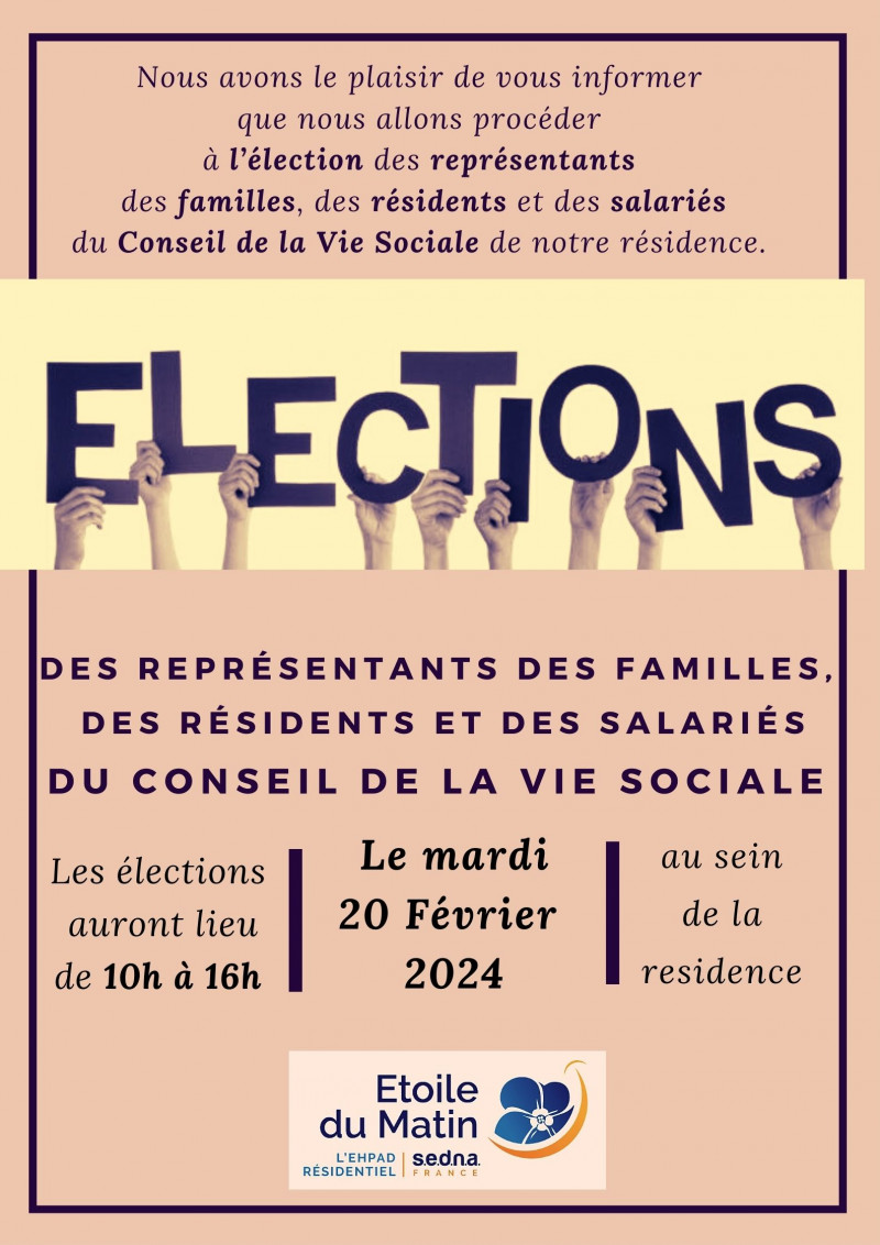 AFFICHE DES ELECTIONS DU CVS