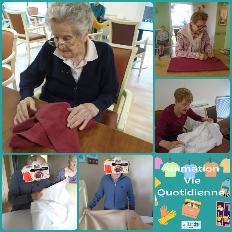 LES ACTIVITÉS DE LA DEUXIEME QUINZAINE DE MAI À L'UNITÉ PROTÉGÉE :Les animations de la vie quotidienne : des repères et des habitudes essentielles