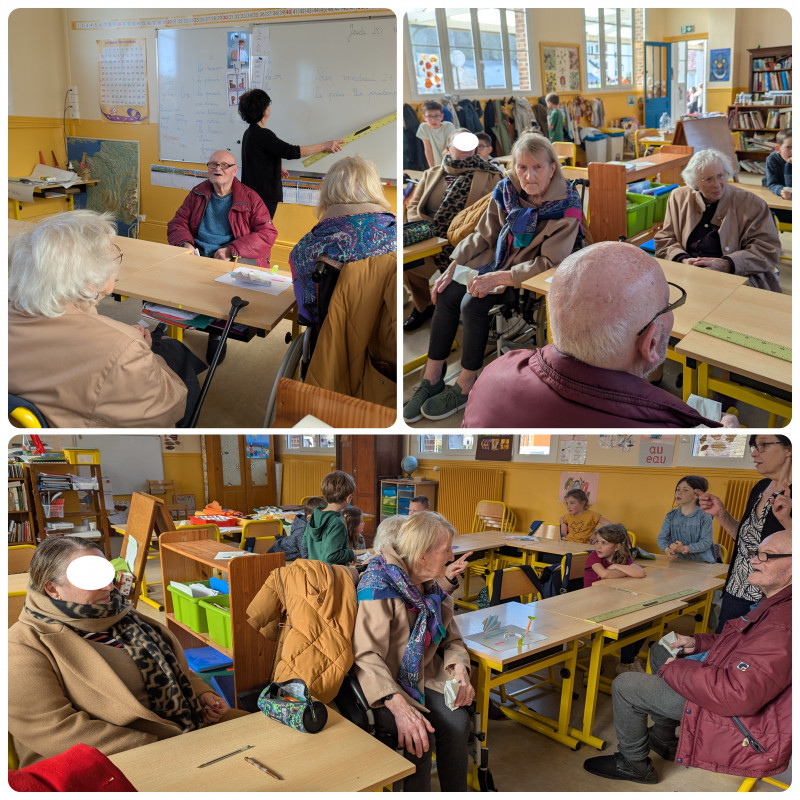 RENCONTRE INTERGÉNÉRATIONNELLE :  PETITES MAINS ET GRANDS CŒURS