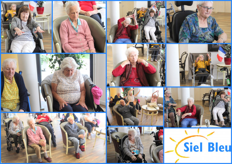 Gym sur chaise avec Siel Bleu