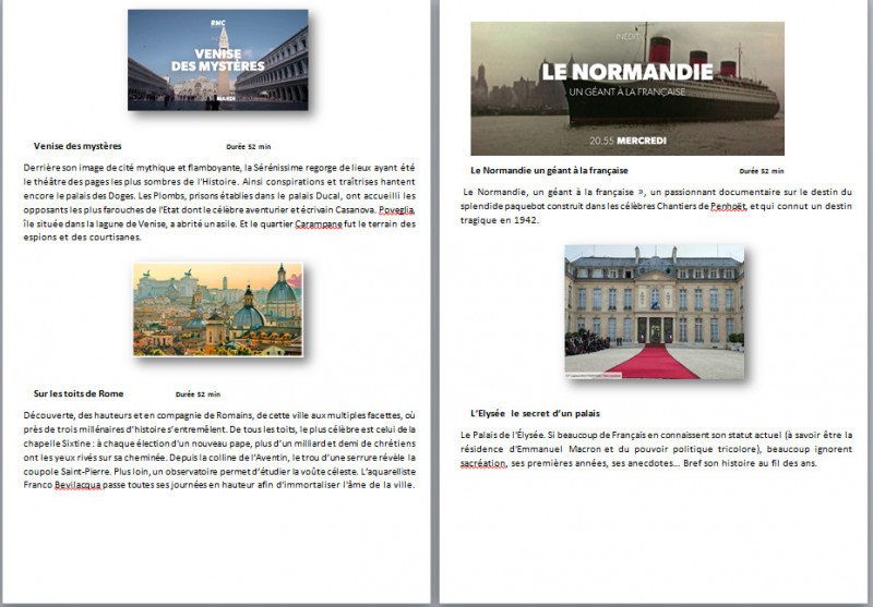 Pendant le confinement ...