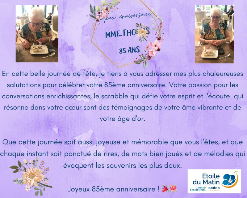 actualité EHPAD SEDNA