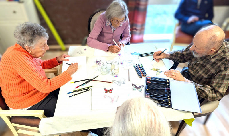 ANIMATION À L'UNITÉ PROTÉGÉE EN NOVEMBRE  🎨🌱 Art-thérapie et épluchage : partenariat avec l’unité ouverte