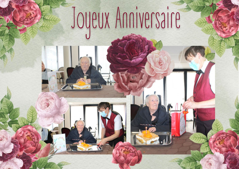 Un Joyeux anniversaire à Mme L .... pour ses 94 printemps ...