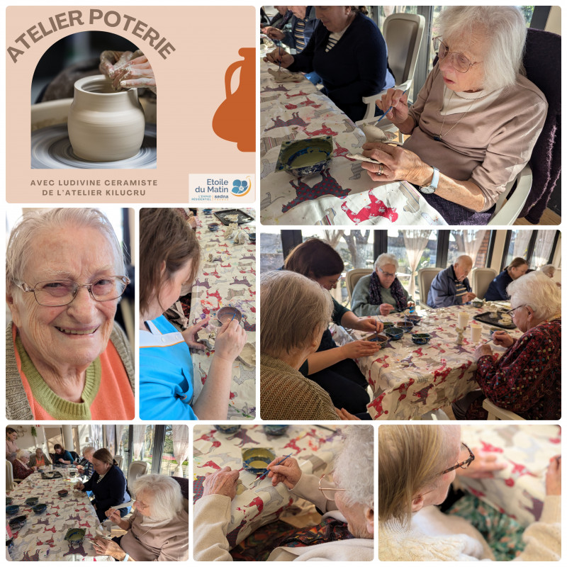 Atelier Poterie : L'Art S'Invite à la Résidence Étoile du Matin