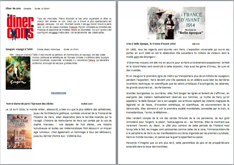 Pendant le confinement ...