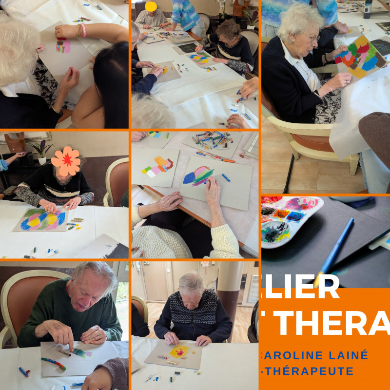 Le printemps s’invite en art-thérapie