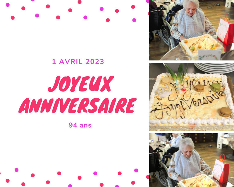 Un bel anniversaire à Mme C