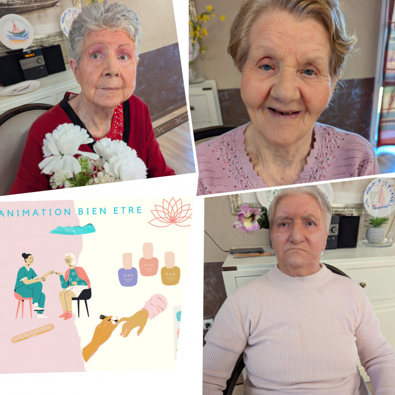 ANIMATION À L'UNITÉ PROTÉGÉE EN MARS: Les ateliers avec Inès, psychomotricienne