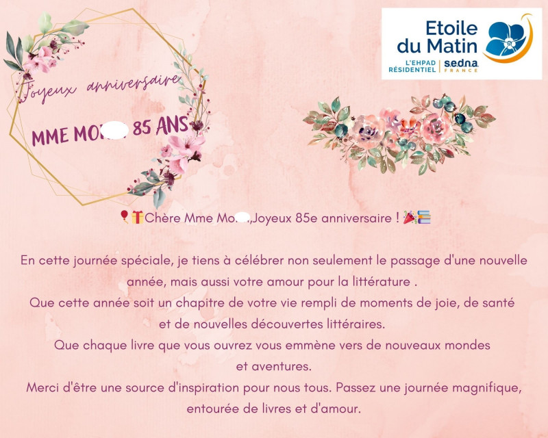 actualité EHPAD SEDNA