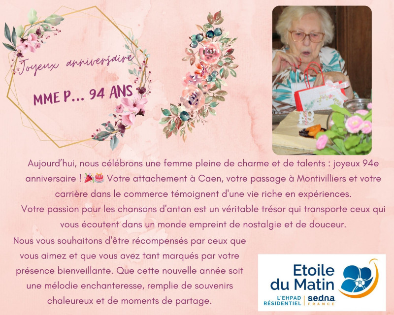 actualité EHPAD SEDNA