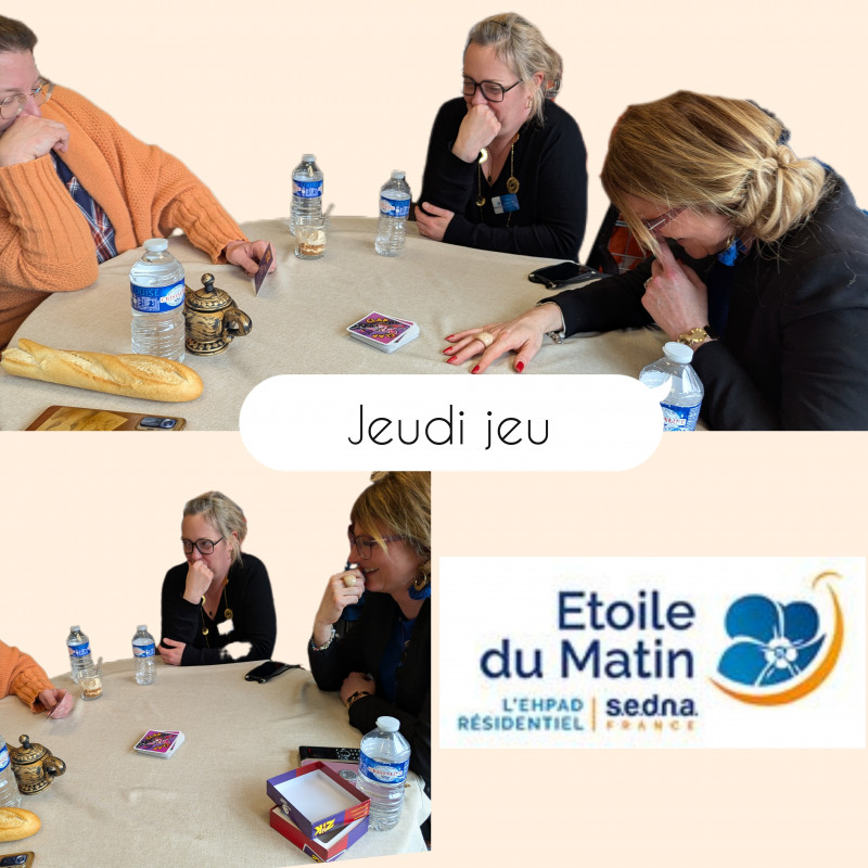 🎲 LES JEUDIS À LA RÉSIDENCE ÉTOILE DU MATIN