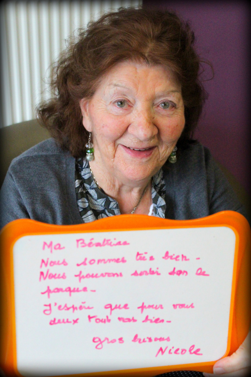 Des petits mots doux envoyés par les résidents...