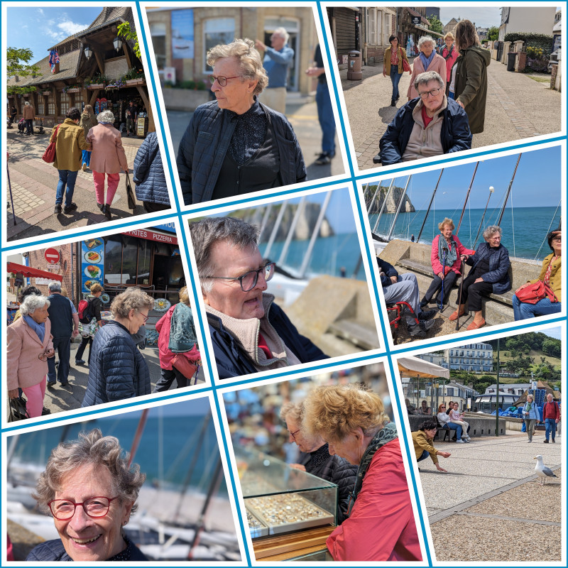 Une Matinée Ensoleillée au Marché d’Étretat