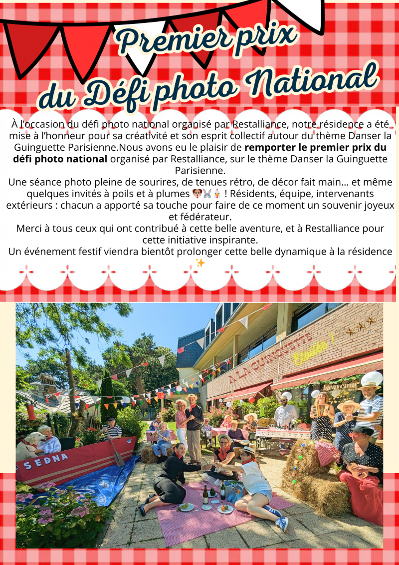 Une belle reconnaissance pour la Résidence Étoile du Matin !