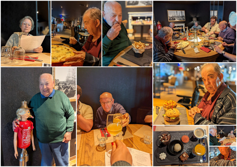 Après la pêche , sortie au restaurant à Fécamp .