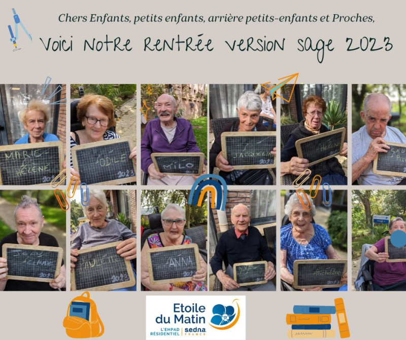 L'ANIMATION PHOTO  "SAGES ET PETITES CANAILLES" avec la version des résidents