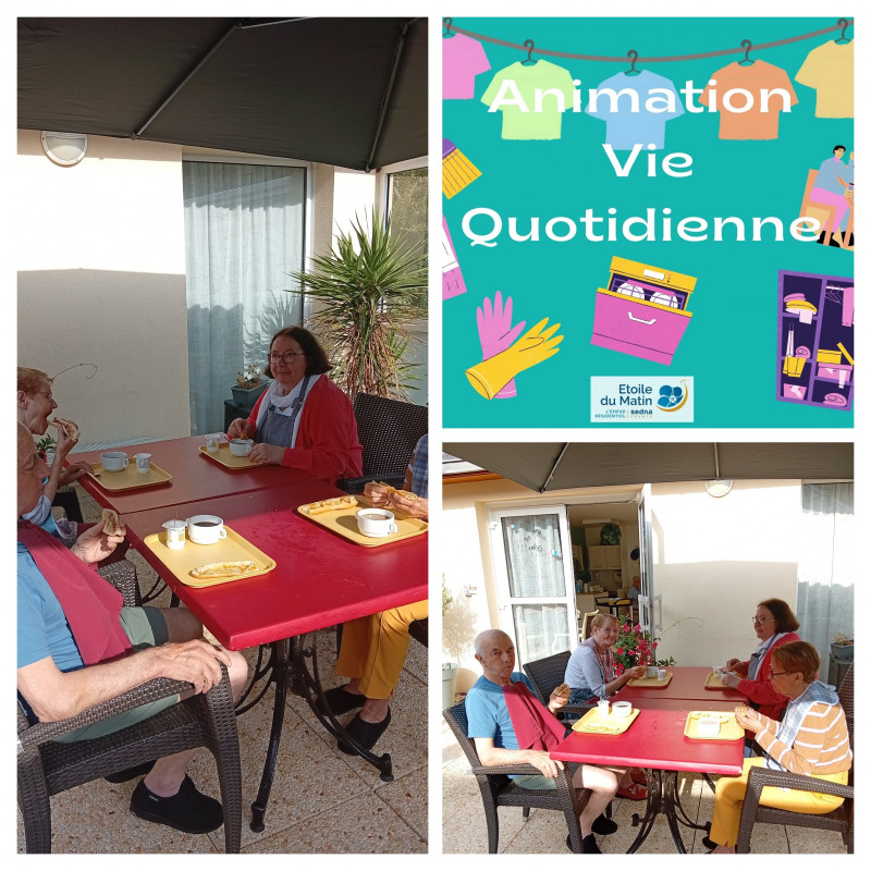 🌼 Deuxième quinzaine de juillet au sein de l'Unité Protégée – Les ateliers de la vie quotidienne
