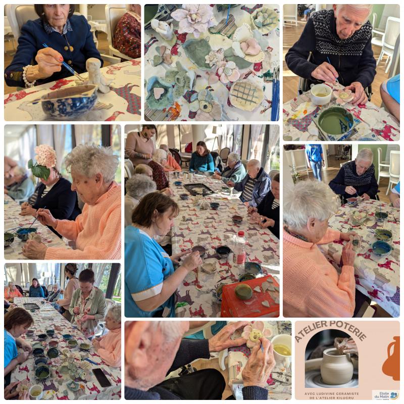 Atelier Poterie : L'Art S'Invite à la Résidence Étoile du Matin