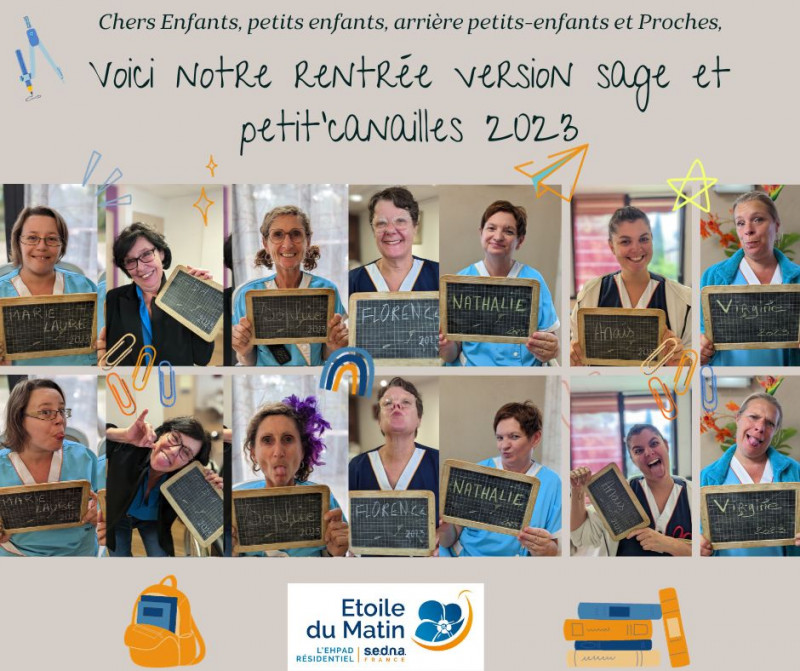 L'ANIMATION PHOTO  "SAGES ET PETITES CANAILLES" avec la version du personnel