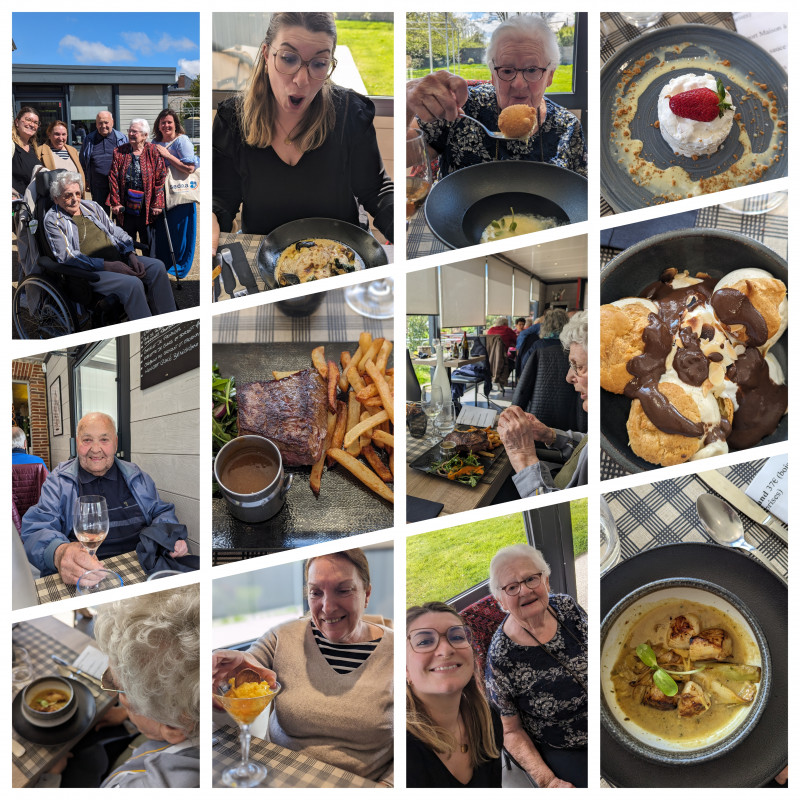 UN DÉJEUNER PLEIN DE CONVIVIALITÉ ET DE SOUVENIRS  au Restaurant du Puits Fleuri