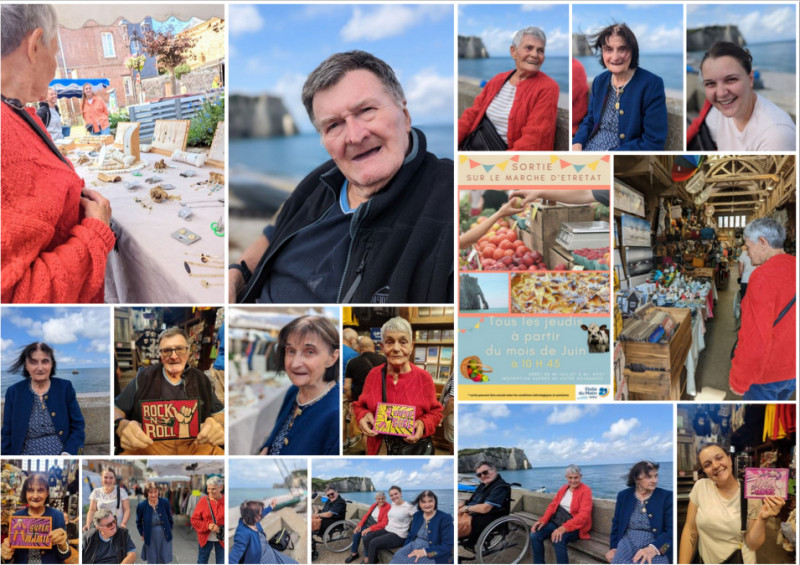 UNE JOURNÉE ENSOLEILLÉE À ÉTRETAT :  Le Marché en Compagnie de Carine et Camille