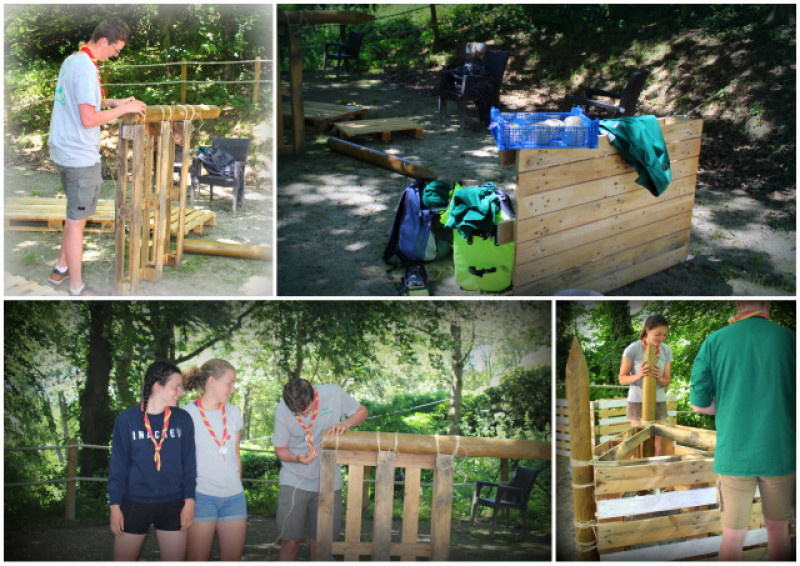 Nouvelle terrasse thérapeutique par les Scouts de France