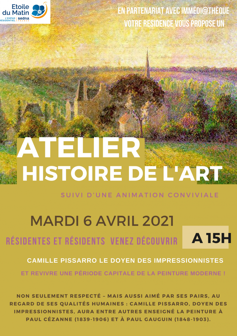 Cours d’histoire de l’art sur Camille Pissarro: L’art de faire participer les résidents ...