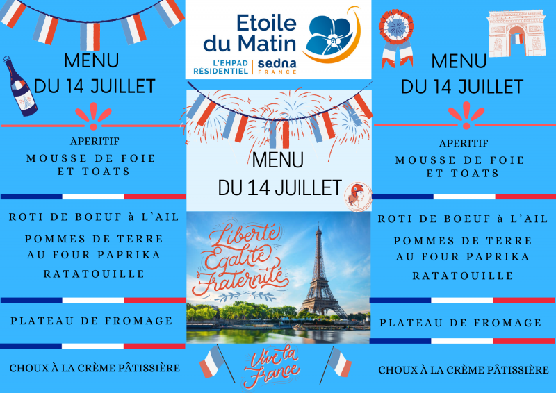 CÉLÉBRATION DU 14 JUILLET À LA RÉSIDENCE