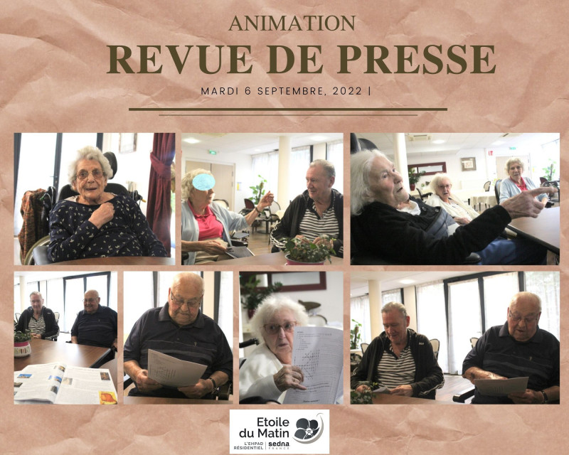 ANIMATION REVUE DE PRESSE