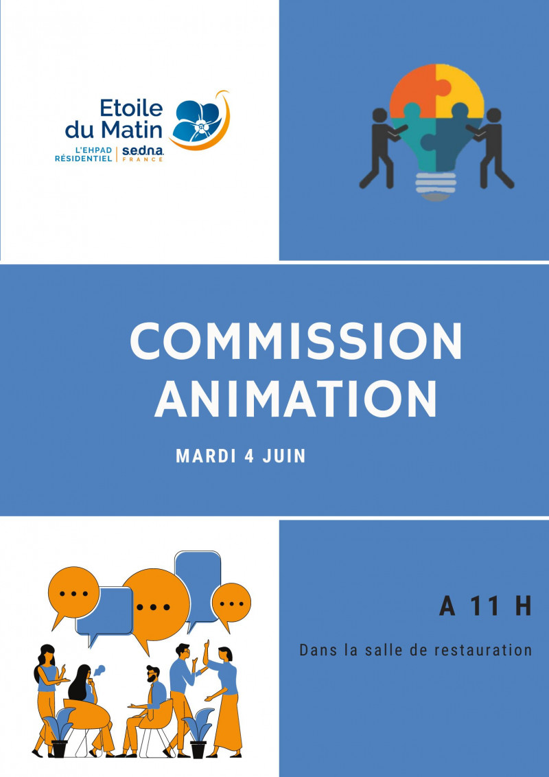 DATE DE LA COMMISSION D'ANIMATION