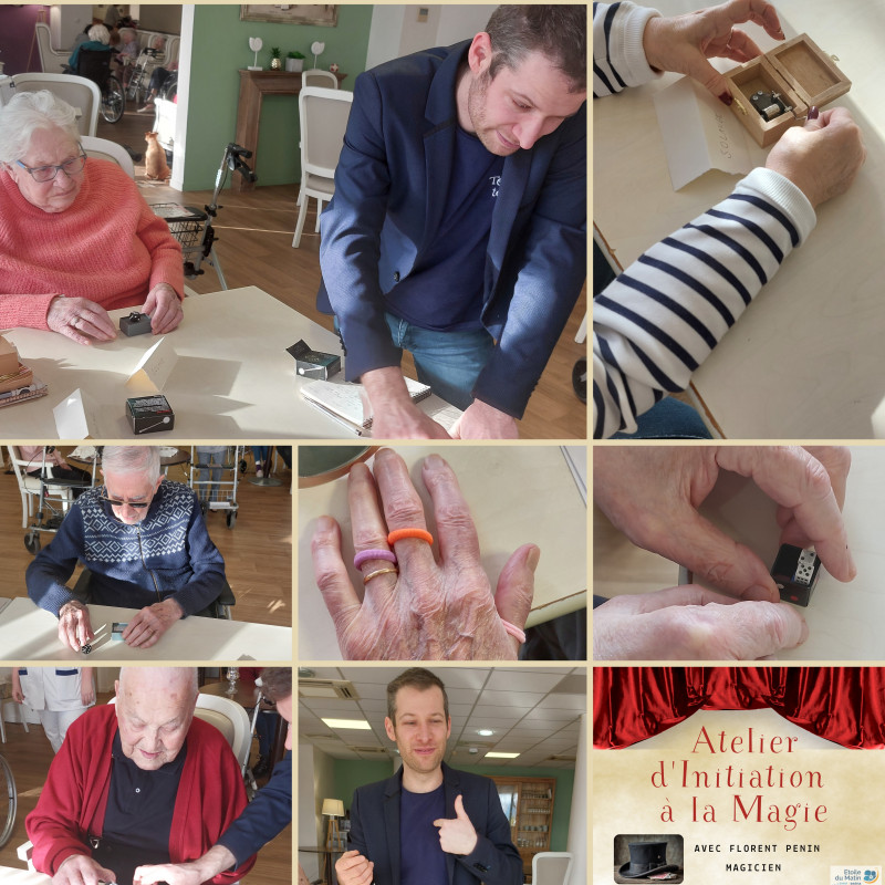 Initiation à la magie :  un moment d’émerveillement et de fierté à la résidence