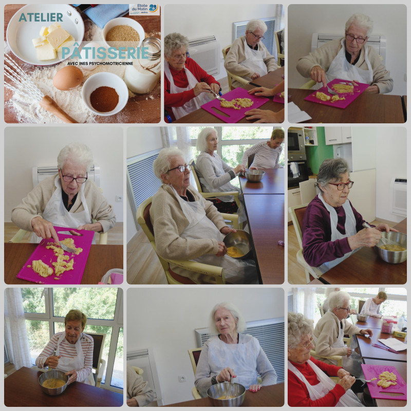 ANIMATION À L'UNITÉ PROTÉGÉE EN SEPTEMBRE Atelier pâtisserie : douceurs et transmission