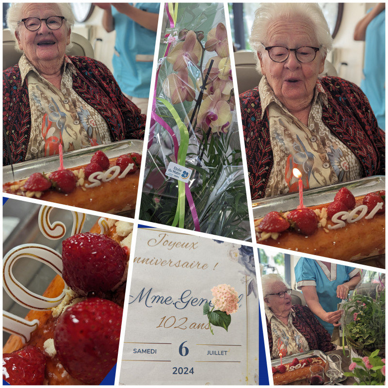 Joyeux 102e anniversaire Mme Genest....!