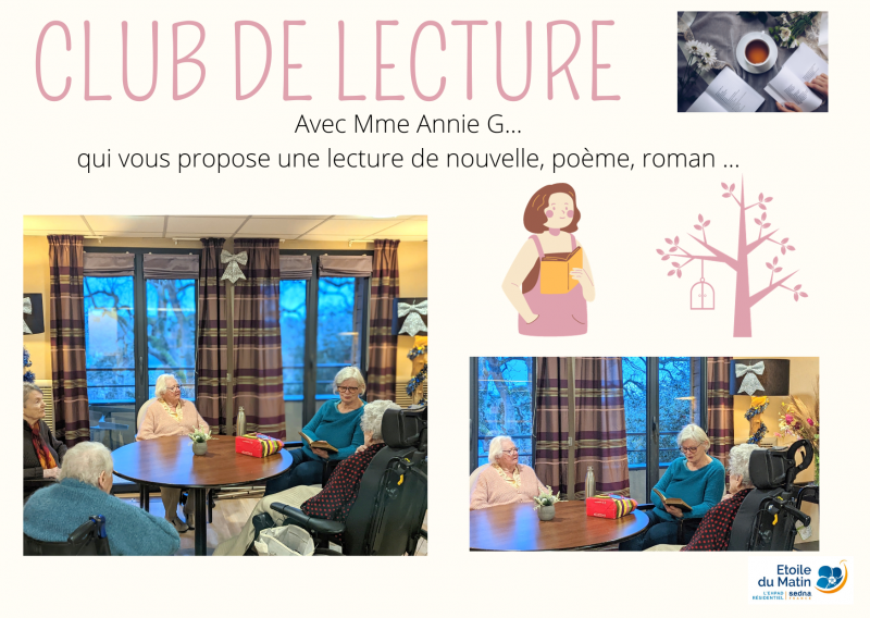 Club de Lecture à la Résidence :  Décembre, un Mois Littéraire Inoubliable