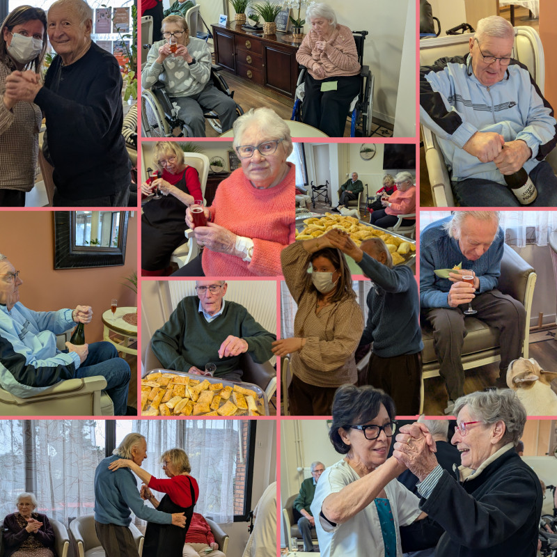 Un apéritif de bienvenue festif pour les nouveaux résidents