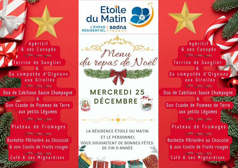 Repas de noël pour les résidents