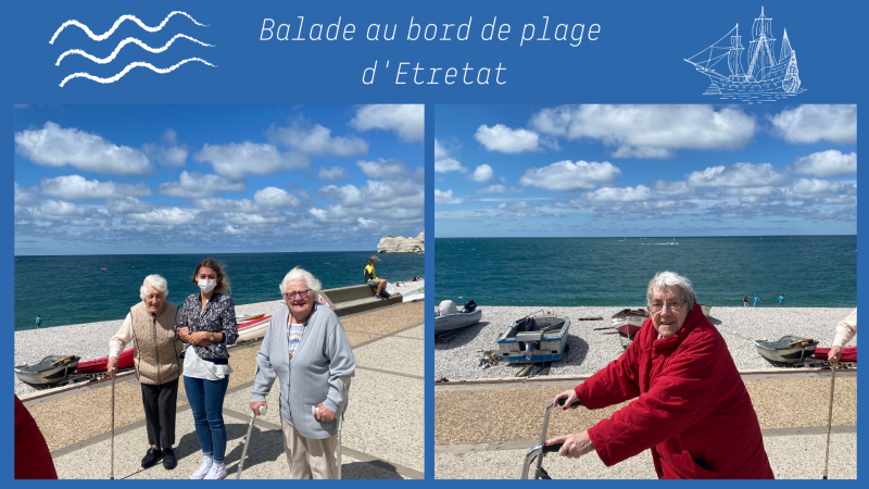 Lundi 4 juillet : Balade au bord de plage d'Etretat