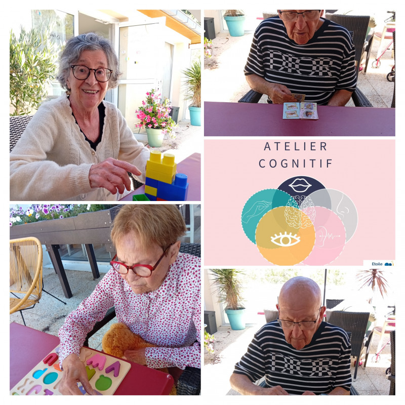 🧠 Deuxième quinzaine de juillet au sein de l'Unité Protégée – Ateliers cognitifs