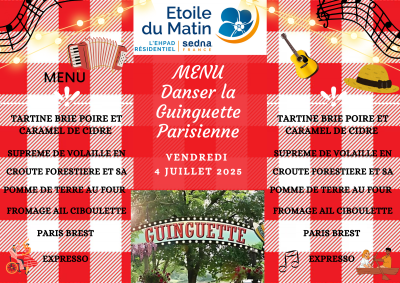 🎶 Repas  à la Guinguette Parisienne : Un Midi en Musique et en Amitié