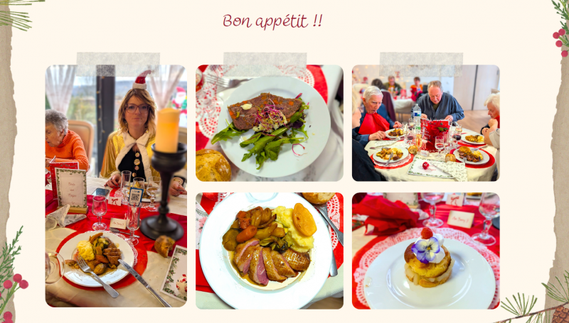 Le repas de Noël des familles