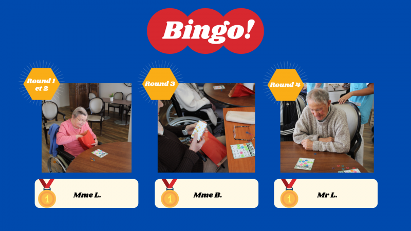 Mardi 24 mai Activité BINGO